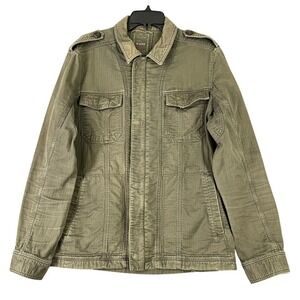 Calvin Klein Mens M Utility Jacket Garment Wash‎ Workwear Street Military Fit